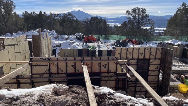 Mountain valley views from the build site