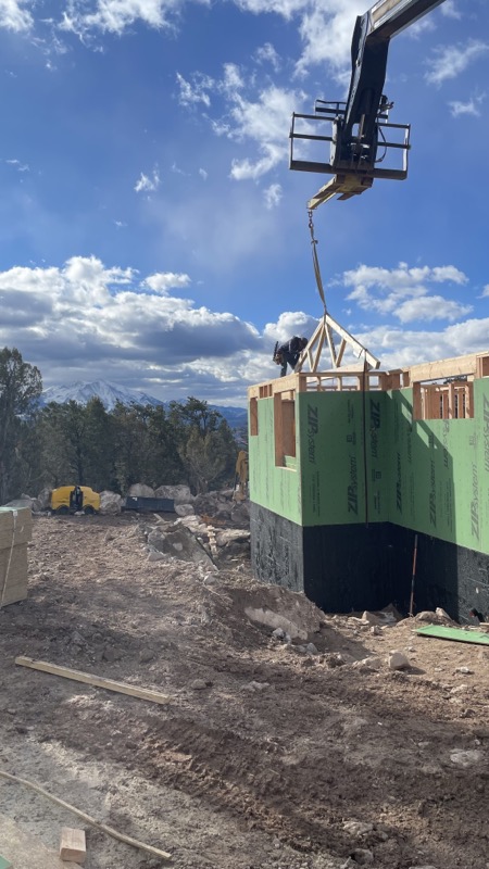 Crane setting trusses