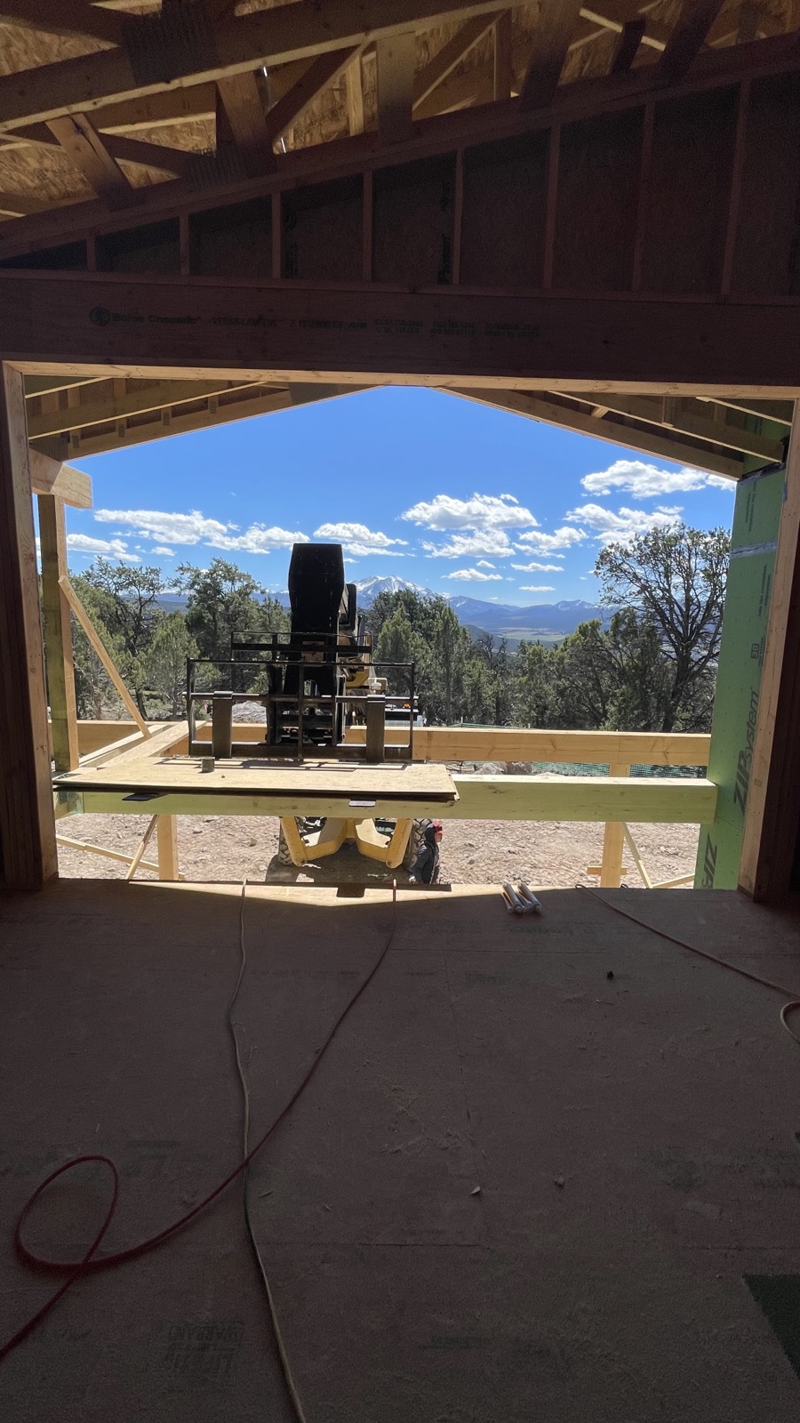 View from garage area across the valley