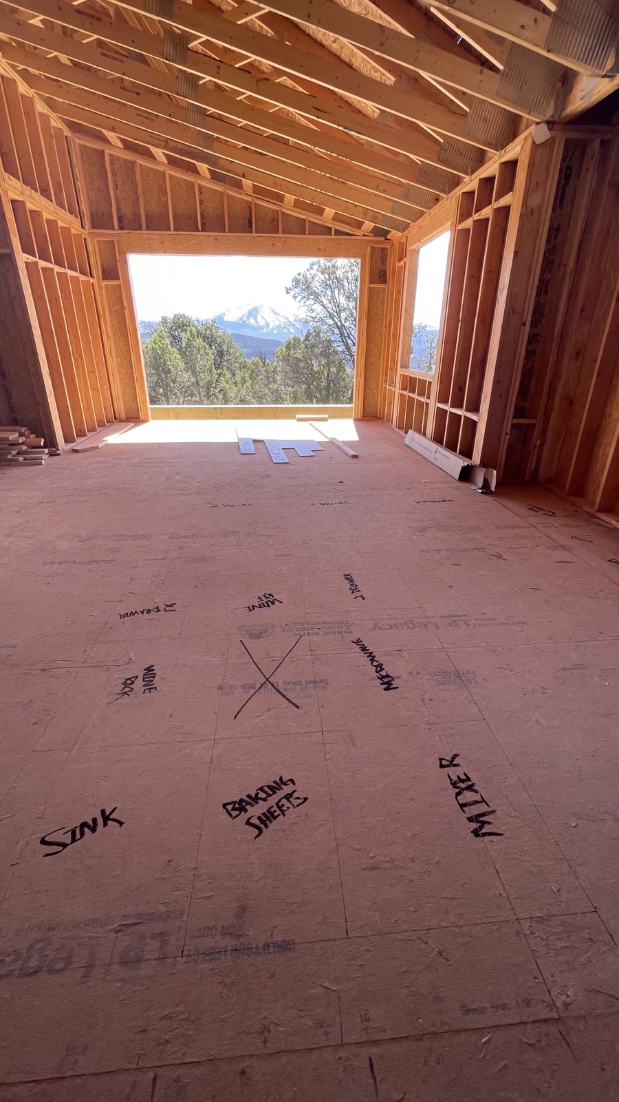 View of Mt. Sopris from the kitchen area