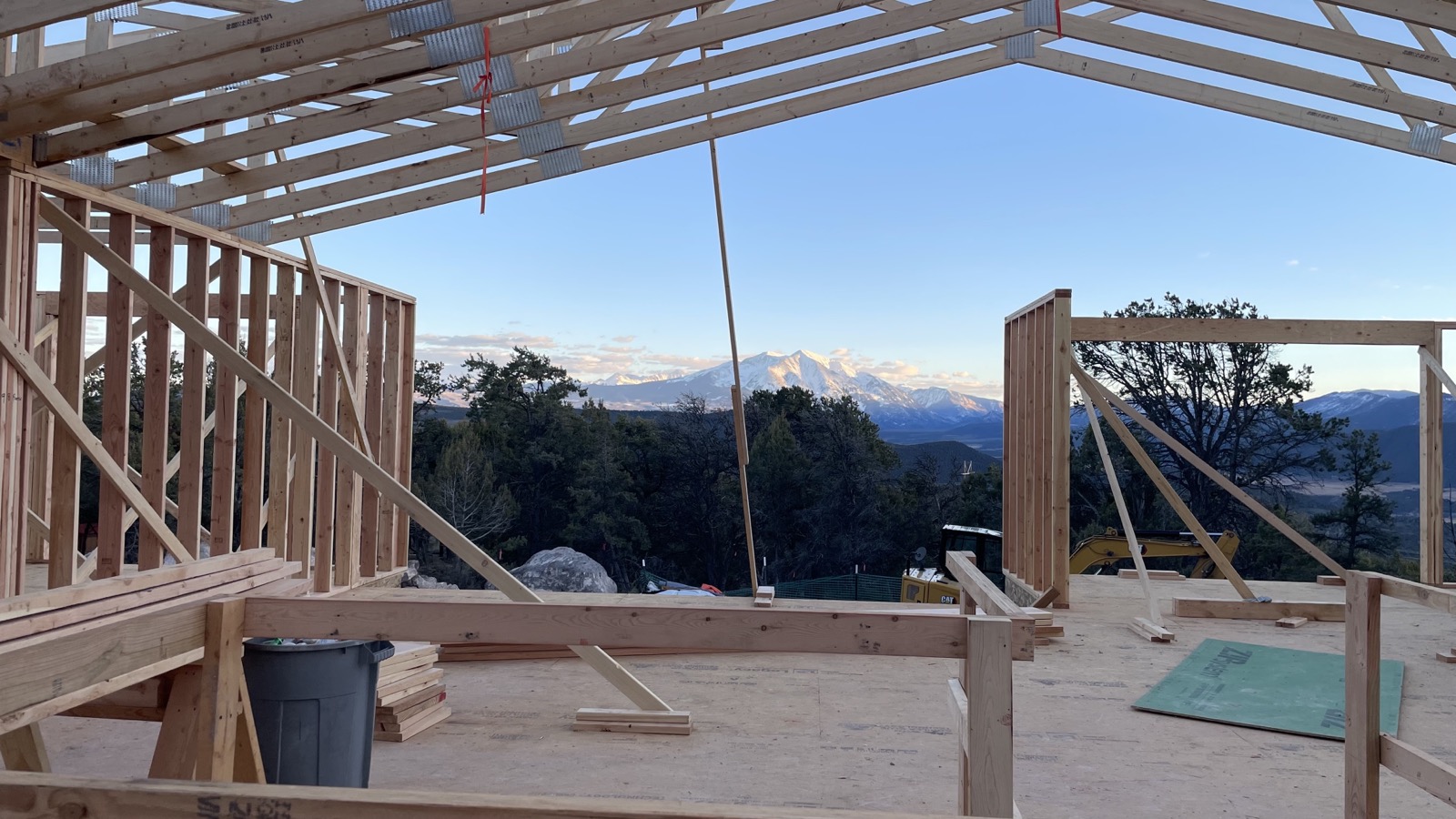 Mountain panorama from inside the framing
